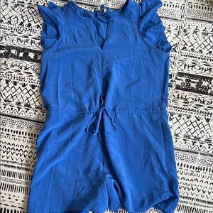 Fun Blue Silk Romper